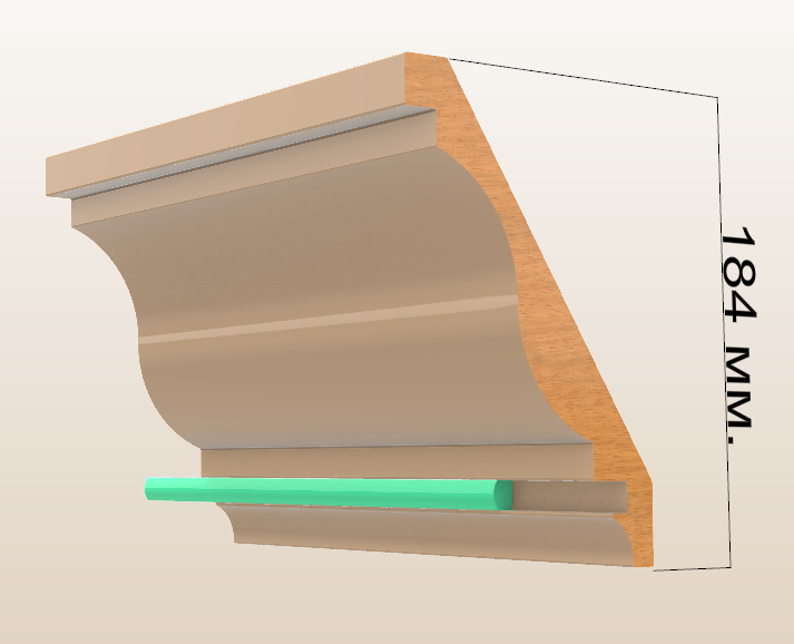 Карниз 216мм  (28х216 мм)