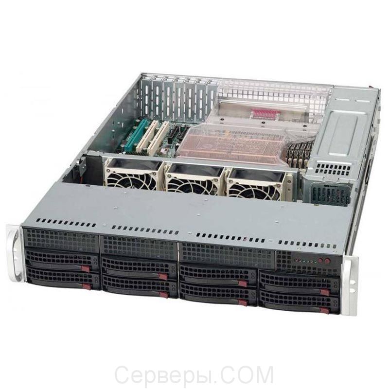 Корпус Supermicro SuperChassis 825TQC-600LPB Rack 600Вт Чёрный 2U, CSE-825TQC-600LPB