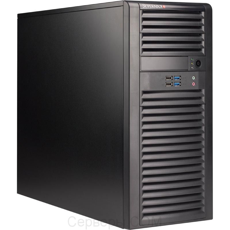 Серверная платформа Supermicro SuperWorkst. 5039C-T Mid-Tower 4U 1xLGA 1151v2 4x3.5", SYS-5039C-T