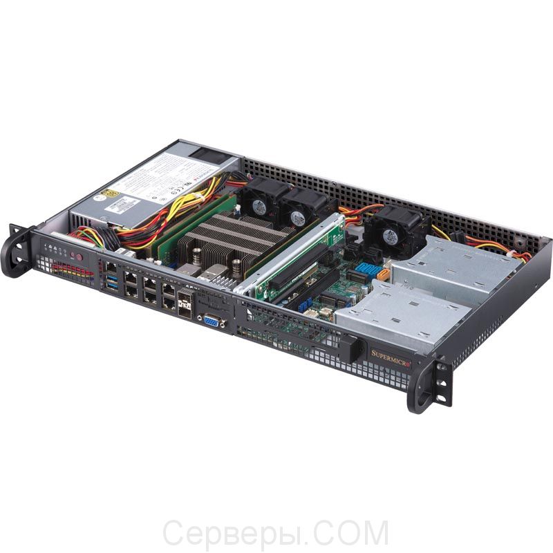 Серверная платформа Supermicro SuperServer 5019D-FN8TP 1U 1xIntel SoC 1x3.5", SYS-5019D-FN8TP