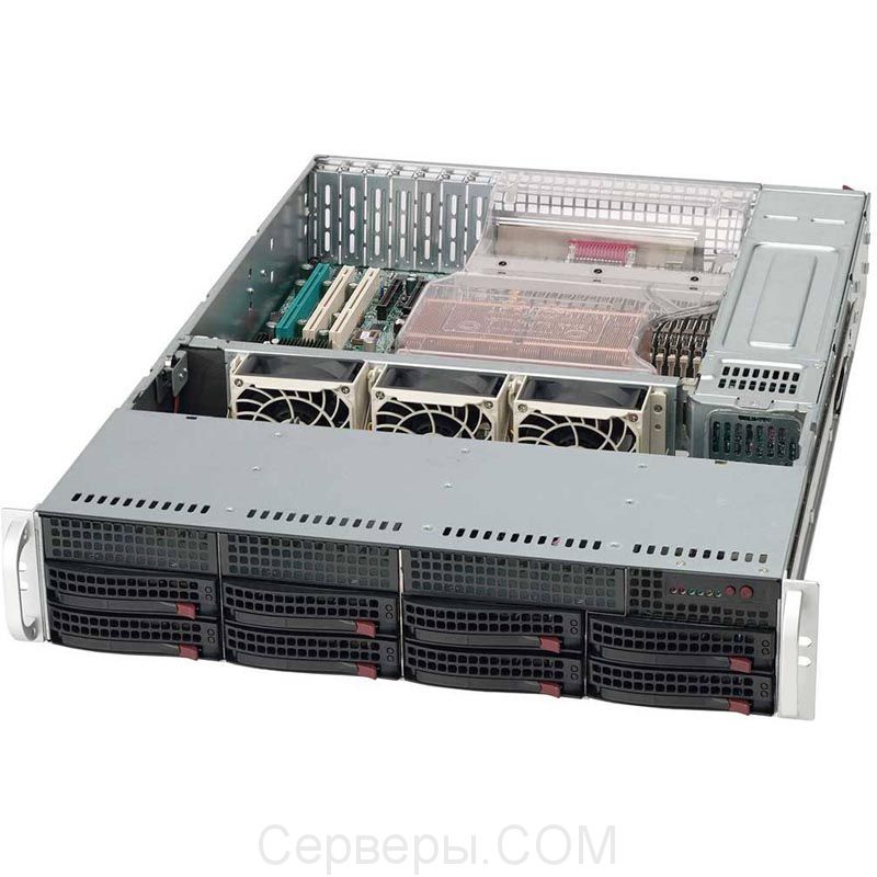 Корпус Supermicro SuperChassis 825TQC-R1K03LPB Rack 1000Вт Чёрный 2U, CSE-825TQC-R1K03LPB