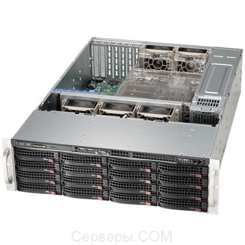 Корпус Supermicro SuperChassis 836BE16-R920B Rack 920Вт Чёрный 3U, CSE-836BE16-R920B