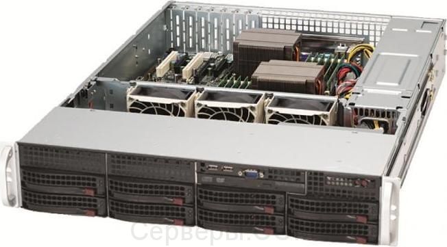 Корпус Supermicro SuperChassis 825TQ-600LPB Rack 600Вт Чёрный 2U, CSE-825TQ-600LPB