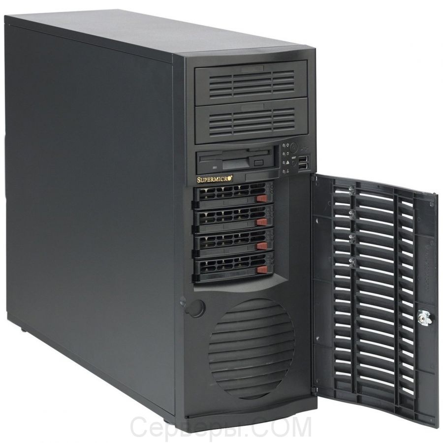 Корпус Supermicro SuperChassis 733T-500B Miditower 500Вт Чёрный, CSE-733T-500B