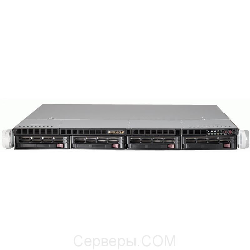 Серверная платформа Supermicro SuperServer 6018R-WTRT 1U 2xLGA 2011v3 4x3.5", SYS-6018R-WTRT