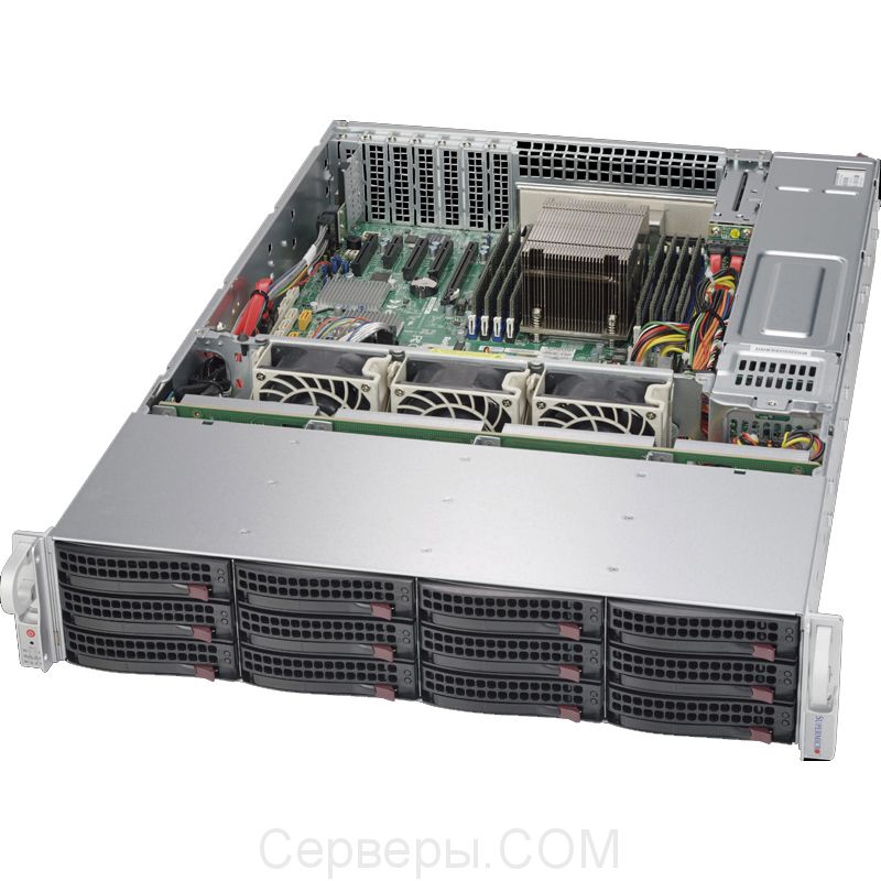 Серверная платформа Supermicro SuperStorage 5028R-E1CR12L 2U 1xLGA 2011v3 12x3.5", SSG-5028R-E1CR12L