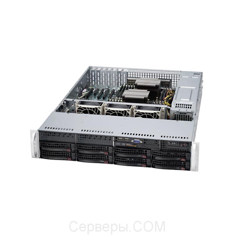 Серверная платформа Supermicro SuperServer 6029P-TR 2U 2xLGA 3647 8x3.5", SYS-6029P-TR