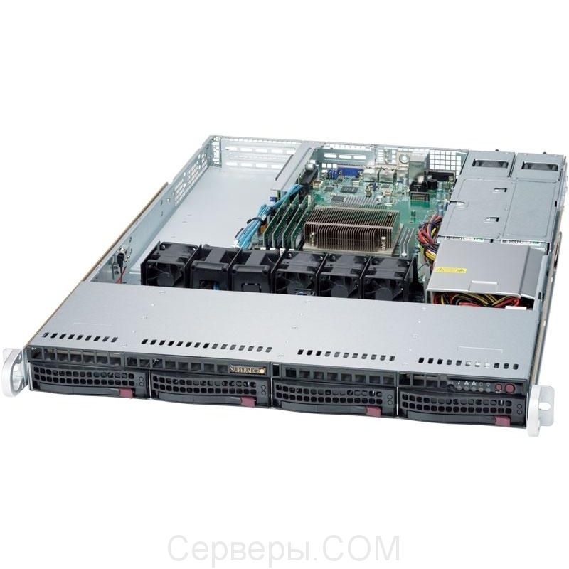 Серверная платформа Supermicro SuperServer 5019S-WR 1U 1xLGA 1151 4x3.5", SYS-5019S-WR