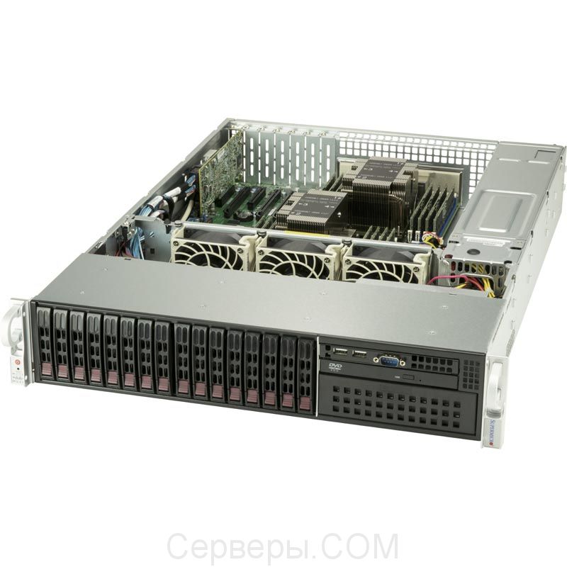 Серверная платформа Supermicro SuperServer 2029P-C1RT 2U 2xLGA 3647 16x2.5", SYS-2029P-C1RT