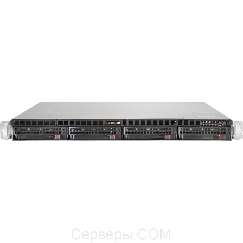 Серверная платформа Supermicro SuperServer 6018R-MTR 1U 2xLGA 2011v3 4x3.5", SYS-6018R-MTR