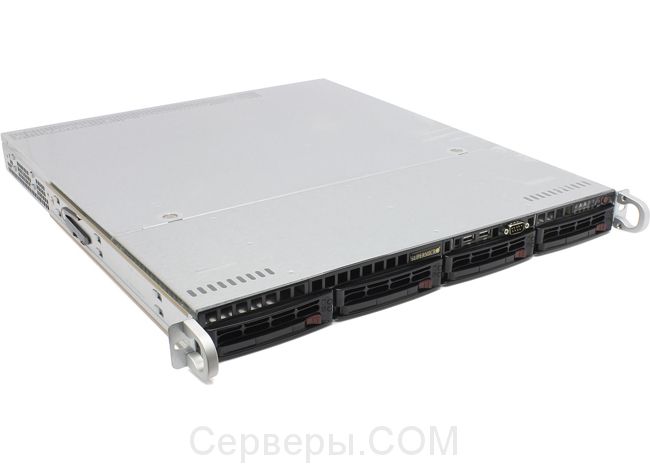 Корпус Supermicro SuperChassis 815TQC-R706WB Rack 750Вт Чёрный 1U, CSE-815TQC-R706WB