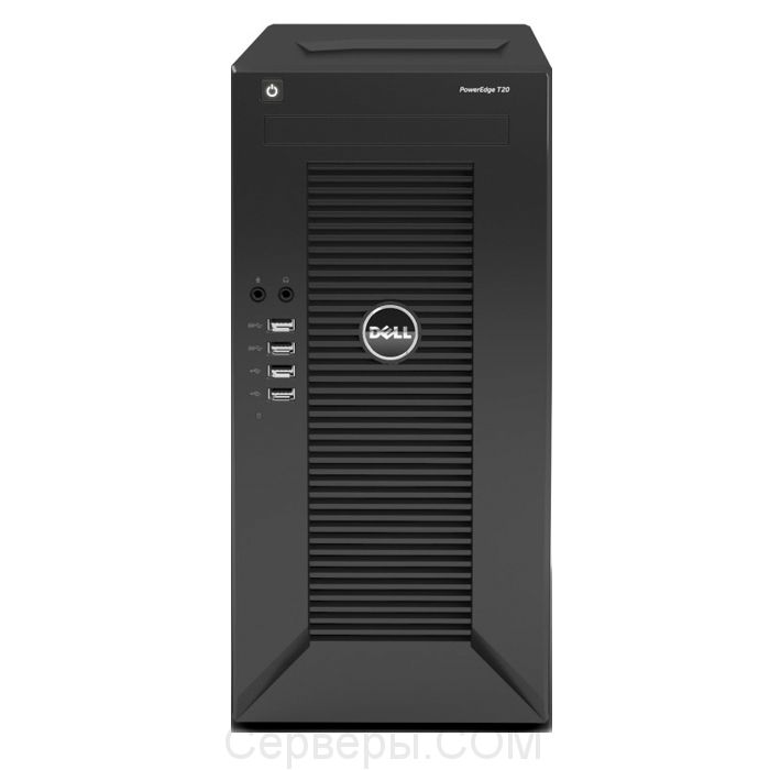 Сервер Dell PowerEdge T20 3.5" Tower, 210-ACCE-100T