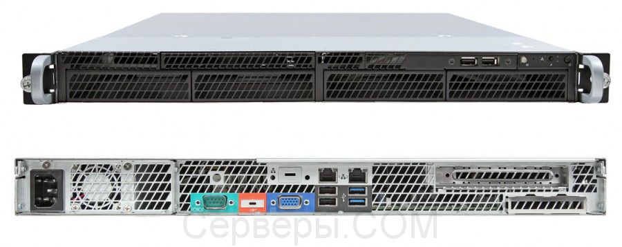 Серверная платформа Intel Rainbow Pass 1U 1xLGA 1150 4x3.5", R1304RPSSFBN