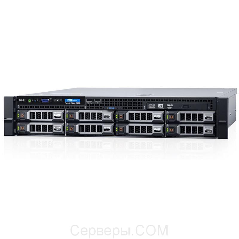 Сервер Dell PowerEdge R530 3.5" Rack 2U, 210-ADLM-08