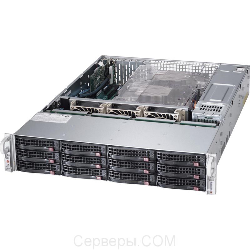 Корпус Supermicro SuperChassis 826BA-R920LPB Rack 920Вт Чёрный 2U, CSE-826BA-R920LPB