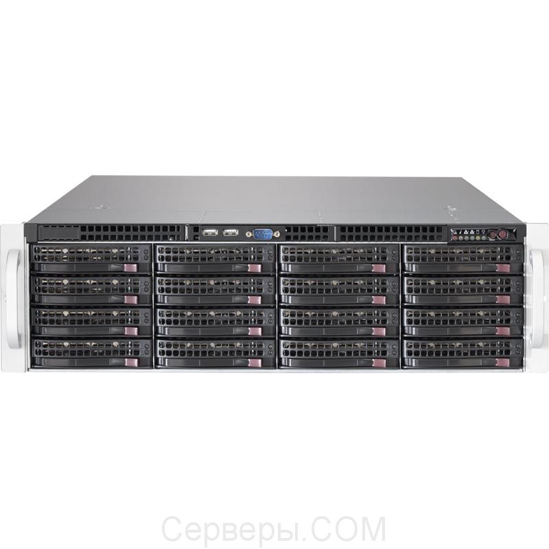 Корпус Supermicro SuperChassis 836BE26-R920B Rack 920Вт Чёрный 3U, CSE-836BE26-R920B