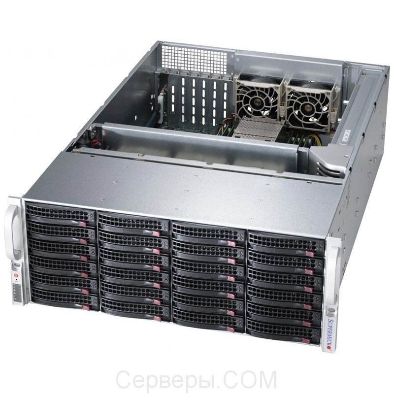 Корпус Supermicro SuperChassis 846BE16-R1K28B Rack 1280Вт Чёрный 4U, CSE-846BE16-R1K28B