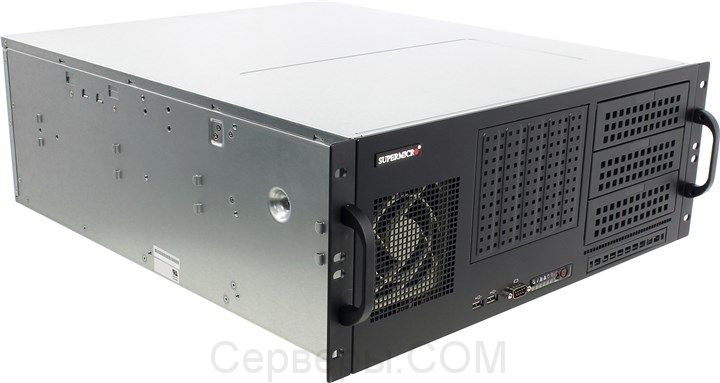 Корпус Supermicro SuperChassis 842i-500B Rack 500Вт Чёрный 4U, CSE-842i-500B