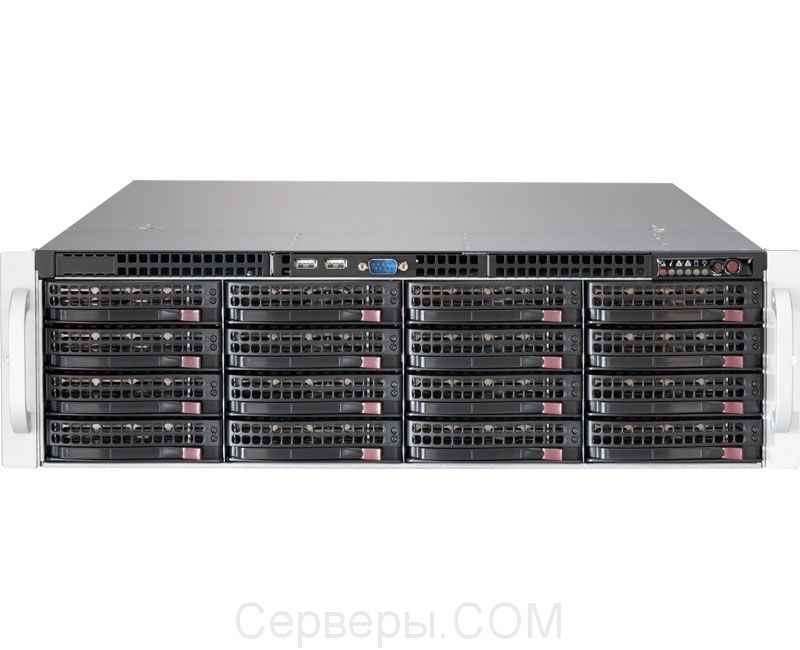 Корпус Supermicro SuperChassis 836BE2C-R1K03JBOD Rack 1000Вт Чёрный 3U, CSE-836BE2C-R1K03JBOD