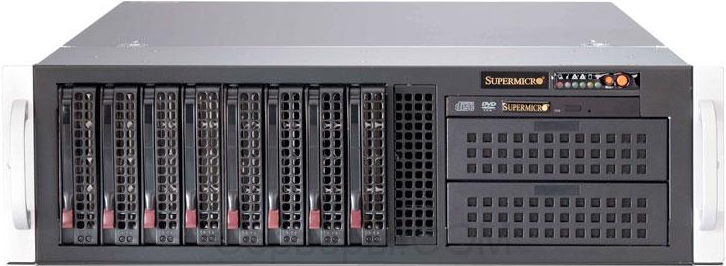 Серверная платформа Supermicro SuperServer 6037R-72RFT 3U 2xLGA 2011 8x3.5", SYS-6037R-72RFT