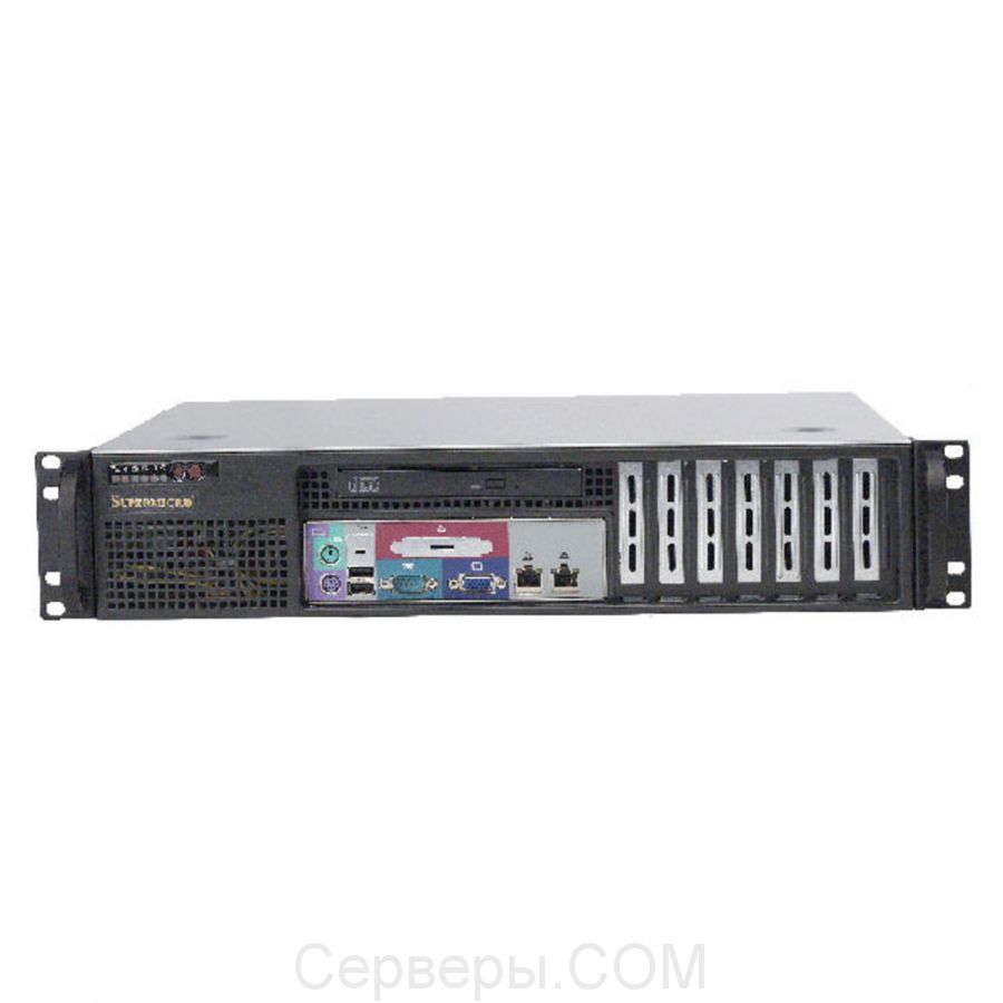 Корпус Supermicro SuperChassis 523L-520B Rack 520Вт Чёрный 2U, CSE-523L-520B