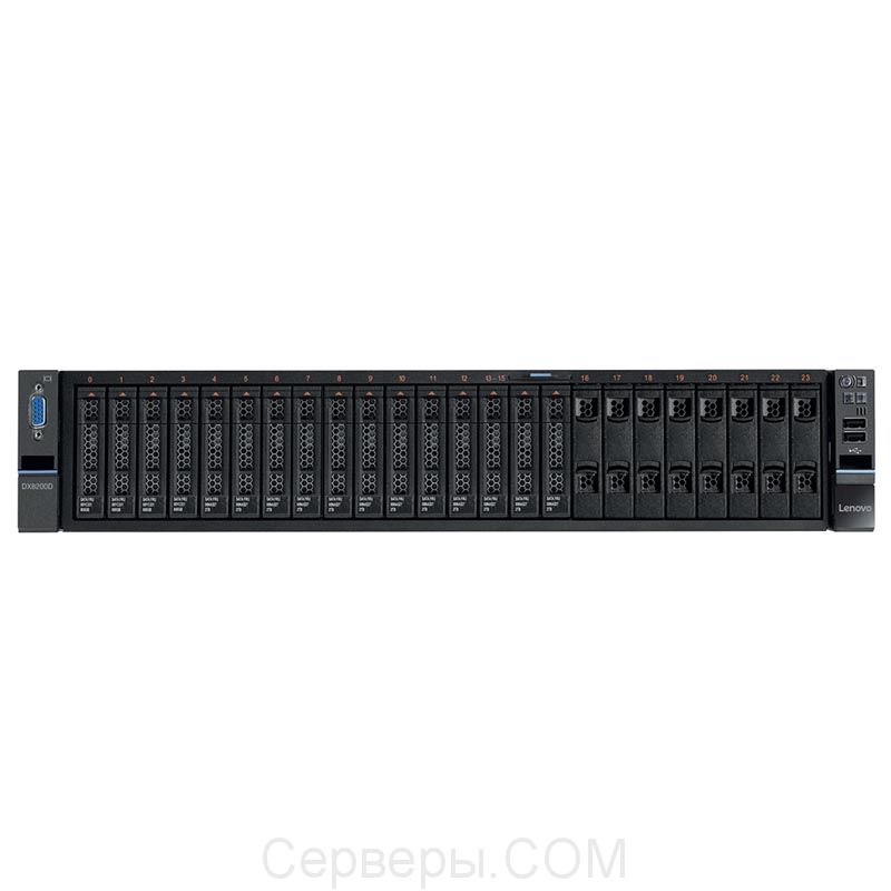 Сервер хранения Lenovo DX8200D Storage Virtualization 2.5" Rack 2U, 51352VG