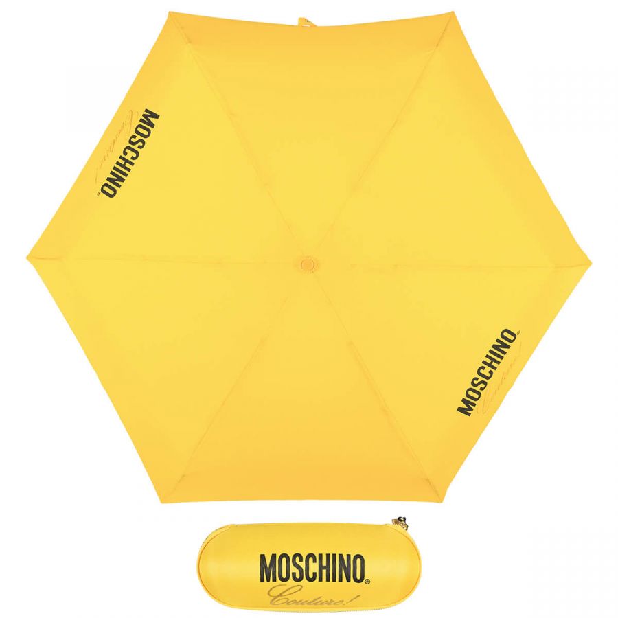 Зонт складной Moschino 8014-superminiU Couture! Yellow