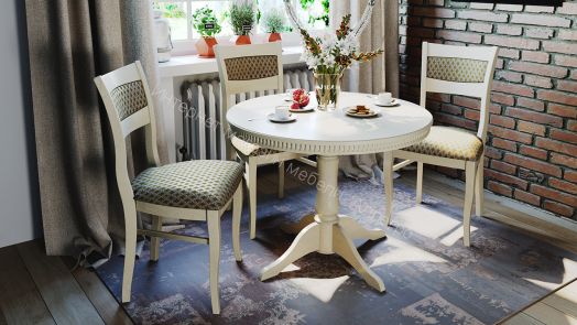 Стол обеденный «Орландо Т1» Исп.2 (Белый матовый)