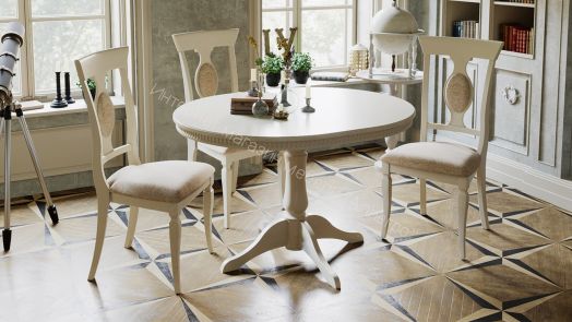 Стол обеденный «Торонто Т1» (Слоновая кость)