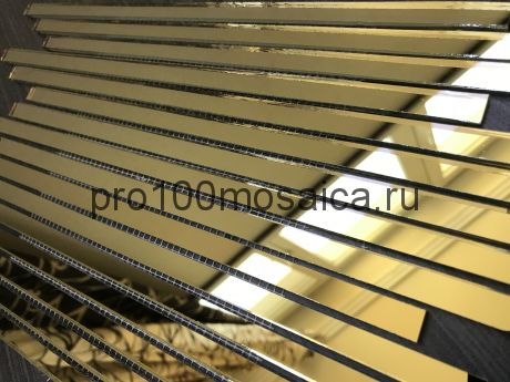 G300-2 Золотое зеркало. Мозаика зеркальная серия VANTAGGIO, 350*190*4 мм (VIVERE)
