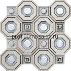 RAVENNA WATERJET Мозаика  мрамор и стекло 287*287*10 мм