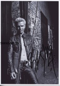 Автограф: Билли Айдол / Billy Idol