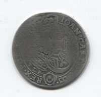 1/4 талера - 18 грошей 1668 года Литва Польша