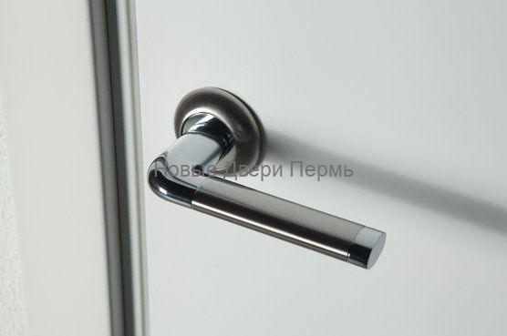 "Кале" круглая розетка, матовый никель/полированный хром