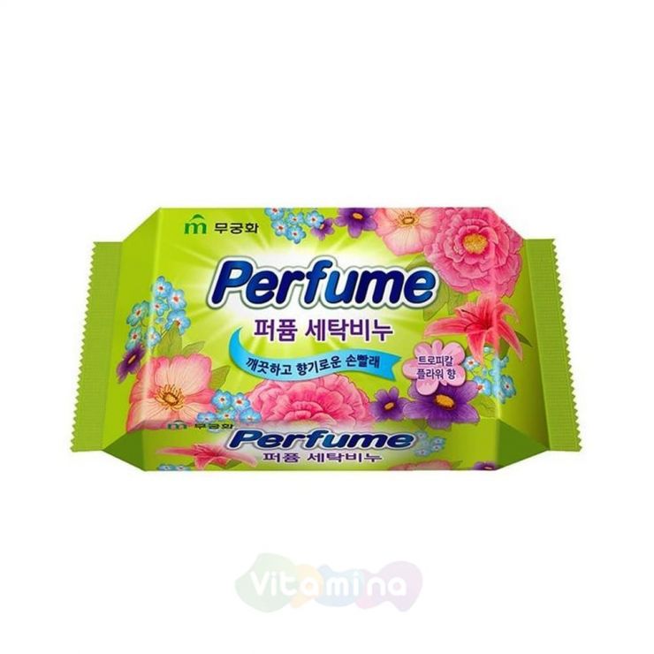 Mukunghwa Ароматизирующее хозяйственное мыло с антибактериальным комплексом "Perfume Cleansing Soap", 150 г