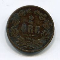 2 эре 1864 года Швеция