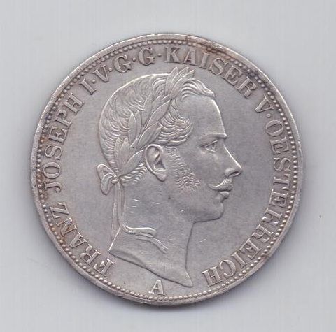 1 талер 1858 года AUNC Австрия
