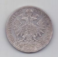 1 талер 1858 года AUNC Австрия