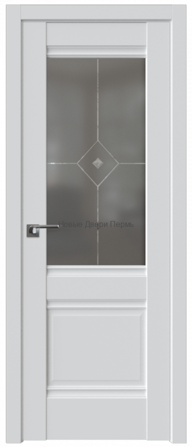 2U АЛЯСКА стекло Графит - PROFIL DOORS межкомнатные двери