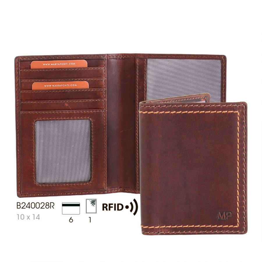 Обложка для паспорта с RFID защитой MP-BUDAPESTE B240028 R Cast/Camel