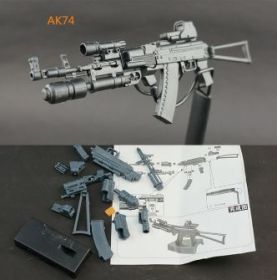 Сборная модель автомата AK74 1:6