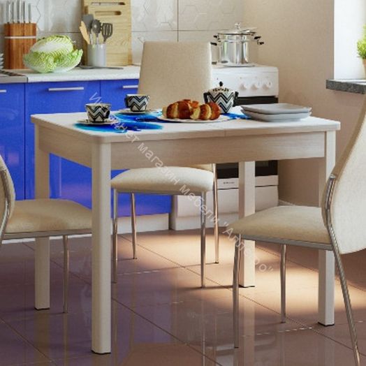 Стол раздвижной Триумф 1,17 (870х600мм) опоры полуовал массив