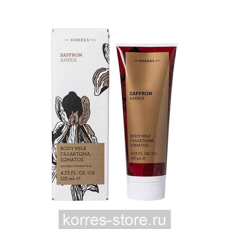 KORRES МОЛОЧКО ДЛЯ ТЕЛА ШАФРАН /ЯНТАРЬ