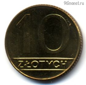 Польша 10 злотых 1990 UNC