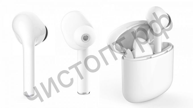 Bluetooth гарнитура стерео OT-ERB28 (TWS2) Белый вакуум