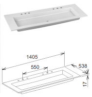 Встраиваемая раковина Keuco Royal 60 32160 схема 5