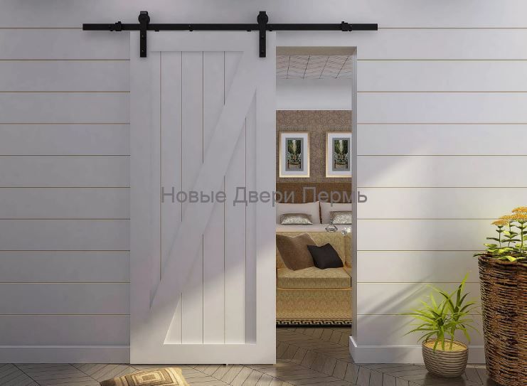 Раздвижная дверь Лофт "Скандинавия 1" Амбарная