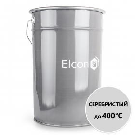 Эмаль Термостойкая 2-х комп. Elcon КО-814 21кг Серебристая до +400°C  для Защитной Окраски Металлических Поверхностей / Элкон