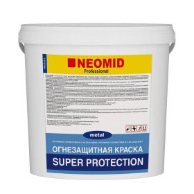 Краска Огнезащитная для Металла Neomid Super Protection 6кг Белая, Матовая / Неомид Супер Протекшн