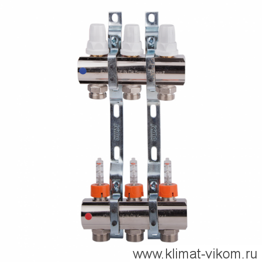 Коллектор в сборе с расходомерами ICMA  1"/3/4" (3)